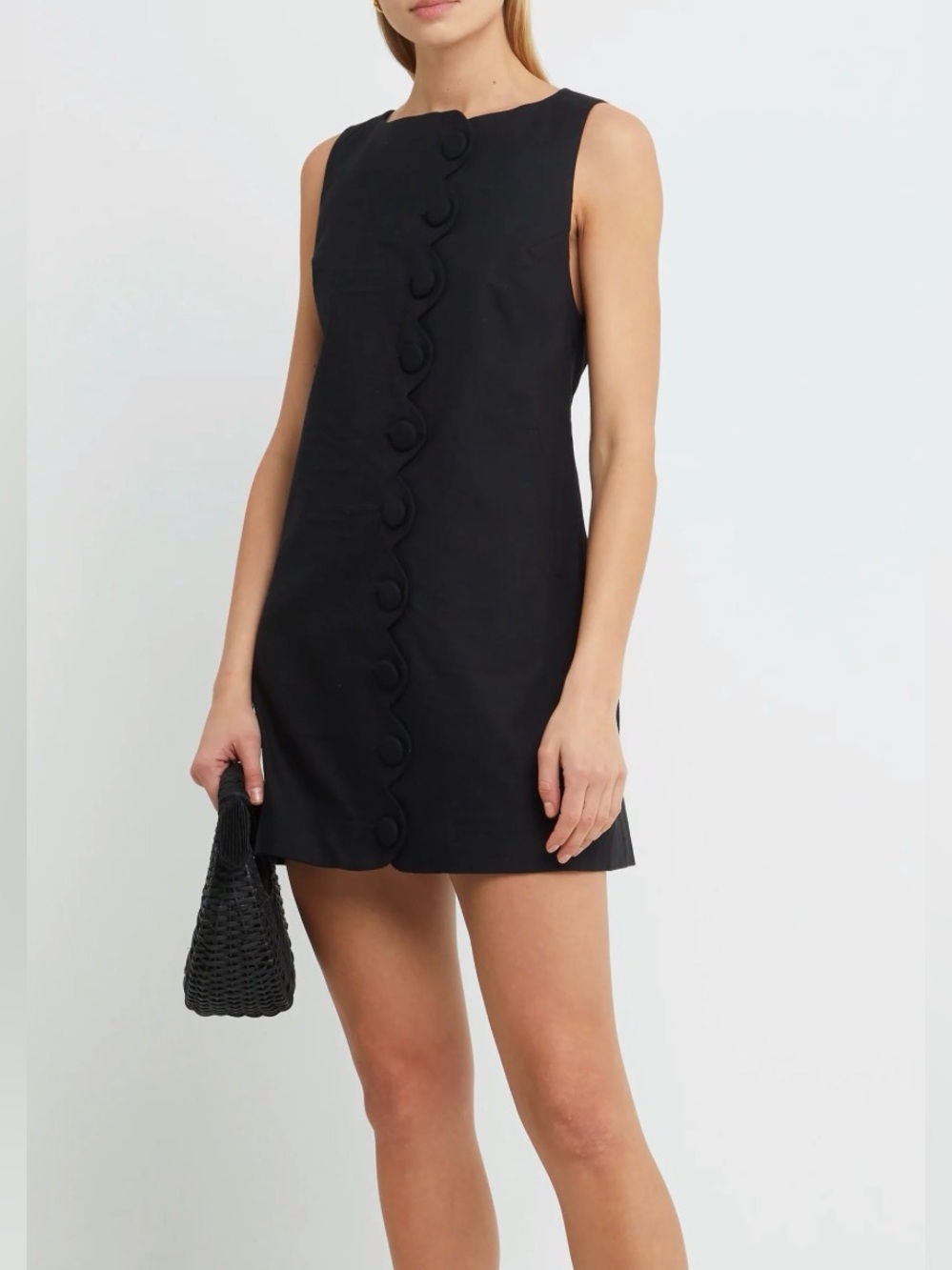 Few Moda kourt NWT Black Jasen Mini Mod Style Dress